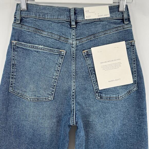 Warp & Weft ASE Aspen Pitkin Straight Leg Jeans Streetwise Women’s Size 4/27 NWT - Picture 7 of 11